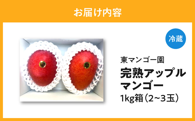 【2026年先行予約】南の島で太陽の日差しをたっぷり浴びた沖永良部産「完熟マンゴー」1kg　W014-007u