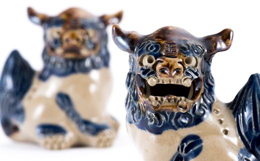 ＜受注生産品＞ミニミニシーサー★カラー：コバルト★