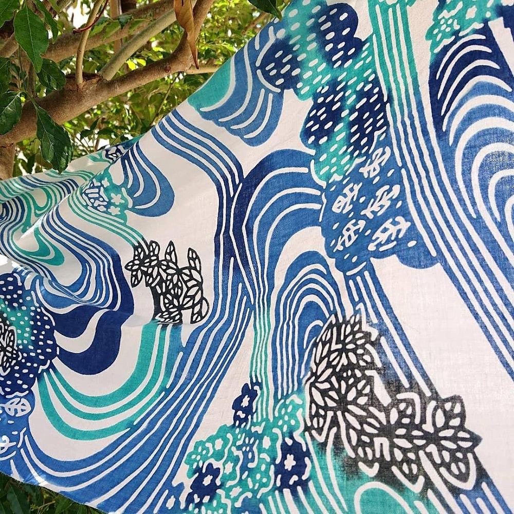 【琉球びんがた工房ちゅらり】ちゅらりの注せん手ぬぐい