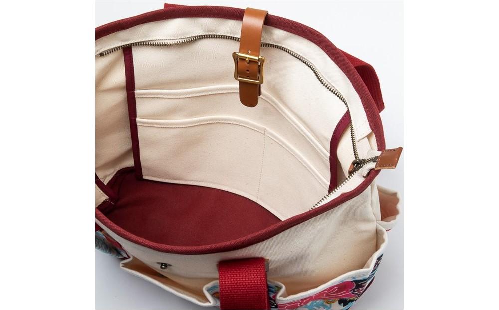 琉球帆布 アートクラフトマンバッグ 【きらきらシークヮーサー】