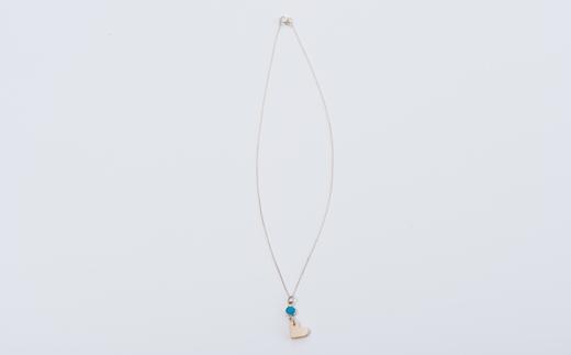 悠ヶ風の夜光貝 ＜ シルバーハートネックレス ＞