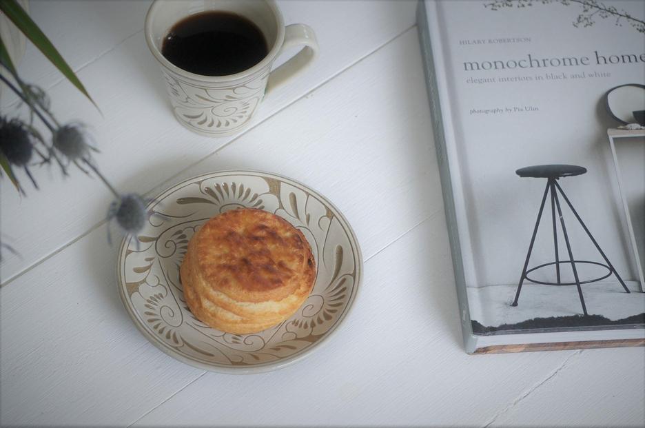 皿 ＜受注生産品＞白唐草線彫 ( 5寸皿 × 1枚 )