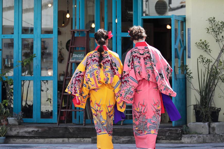 【Oguri Kimono Salon】琉装プチ体験プラン１名様（店内撮影可）