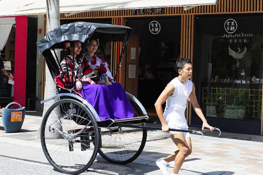 【Oguri Kimono Salon】琉装着用！人力車で市内観光体験プラン（２名様）