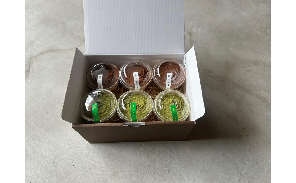 「米粉のシフォン＆濃厚ティラミス」（6個入り）