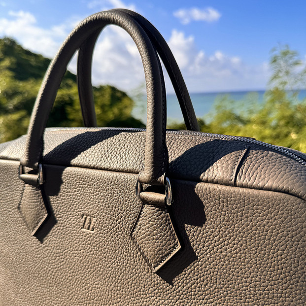 ビジネスバッグ 高級 完全ハンドメイド Business Bag - Black -  TAIZAN