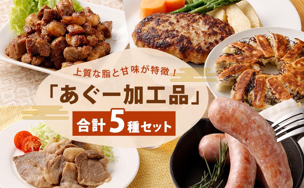 「あぐー加工品」セット｜あぐー豚 ( 惣菜5種 )  豚肉 フレッシュミートがなは