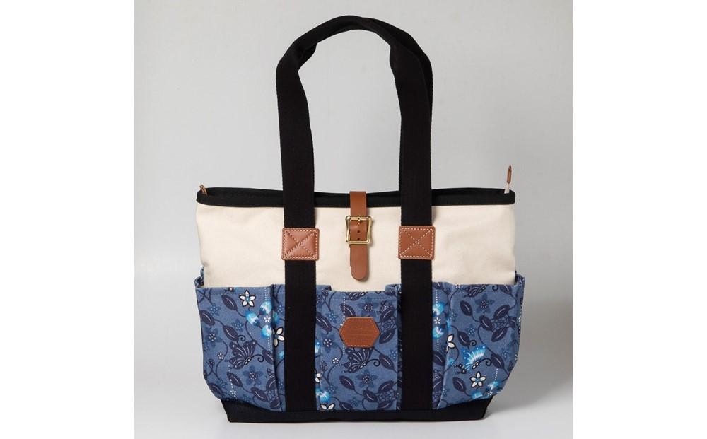 琉球帆布 アートクラフトマンバッグ 【ふくふくシークヮーサー】