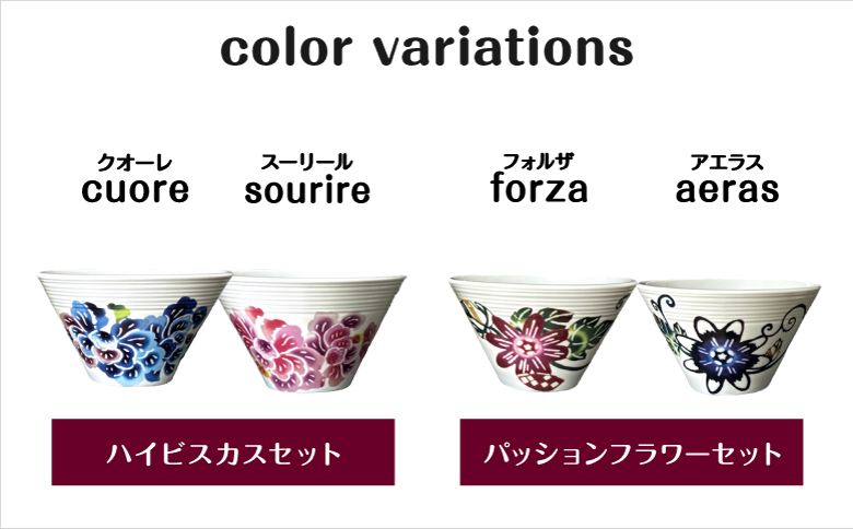 選べるカラー【ハイビスカスセット・パッションフラワーセット】| 紅琉 BINRYU