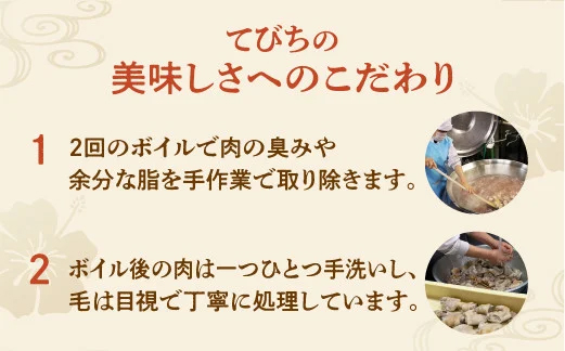 【冷凍】てびちそばセット＜4食＞ | だいこんの花 | 沖縄そば 熟成麺 | やわからくぷるぷるの食感。じっくりと12時間かけて仕上げた「ぷるぷるてびち」使用。