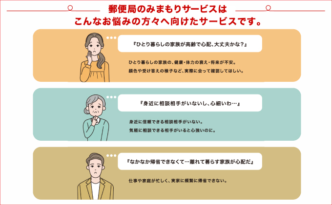 郵便局のみまもりサービス「みまもり訪問サービス（12か月）」 | 日本郵便株式会社 | 沖縄県 宜野湾市 送料無料
