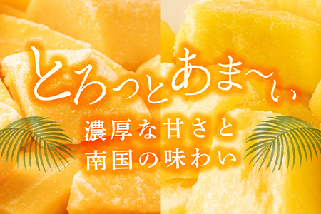 YK-7 當銘さんの完熟カットパイン３袋＆石垣産カットマンゴー２袋（計：１．２５ｋｇ）