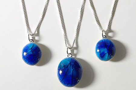 石垣焼 シルバースライドプチネックレス Y-18-1