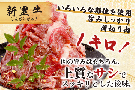 石垣島産 黒毛和牛 新里牛 多用途抜群！ 切落し (500g×2) 合計1kg SZ-12-1