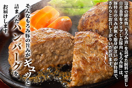 【石垣島ブランド豚】もろみ豚 特製 ハンバーグ 100g×8個【合計800g】【もろみで育てる自慢の豚肉】小分け 惣菜 AH-8-1