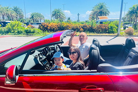 【オープンカーで満喫】レンタカー1日利用券 PEUGEOT 308CC Red《Supremeレンタカー》FG-4-1