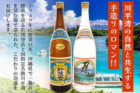 泡盛 “於茂登”＆“かびら”1800ml 2本セット｜沖縄県 石垣市 酒 泡盛 石垣島 高嶺酒造所 TS-1