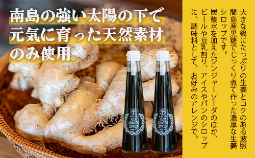 たっぷり使える 直営店舗限定サイズ200ML HW-4 【沖縄県石垣市 沖縄 沖縄県 琉球 八重山 八重山諸島 石垣 石垣島 送料無料 ⽯垣島産⽣姜 生姜 シロップ ジンジャー ジンジャーシロップ サトウキビ 黒糖 砂糖 ⾚唐⾟⼦ 果汁 レモングラス レモン フルーツ  ソーダ ギフト 国産】