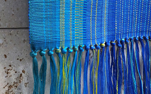 みんさー織 タペストリー・小(石西ラグーン) AZ-48-1