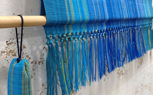 みんさー織 タペストリー(石西ラグーン) AZ-47-2