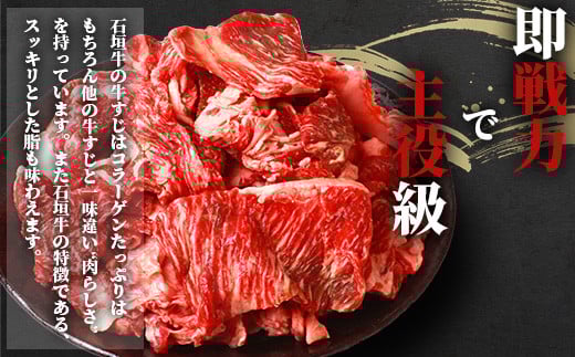 石垣牛・牛すじ 2kg入り 真空パック（又はトレイ）・カレー、おでんに大活躍！ SI-15