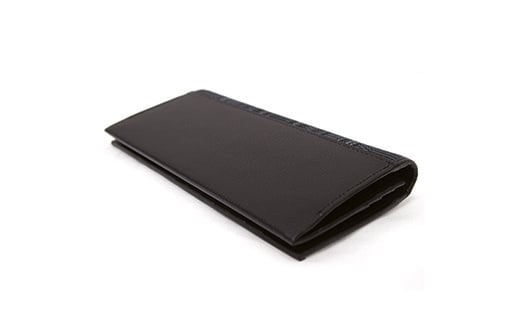 AZ-13 みんさー長財布　ヤッサミ黒