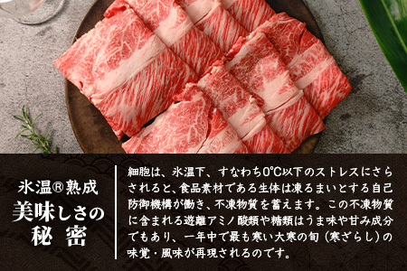 【氷温熟成】石垣島産 黒毛和牛 肩ローススライス 500g お肉 肉 牛肉 冷凍 すきやき すき焼き 牛丼 和牛 しゃぶしゃぶ 八重山食肉センター 肩ロース