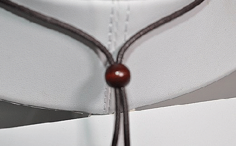 石垣焼 ハッピーブルーネックレス紐タイプ（小）Y-17-1