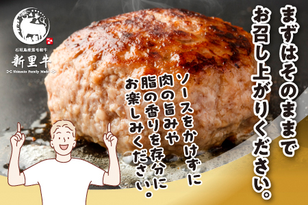 石垣島産 黒毛和牛 新里牛 職人手ごね生ハンバーグ 10個（150g×10）合計1,500g SZ-48