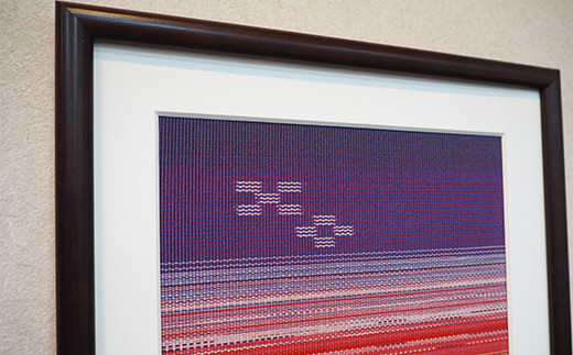 みんさー額装・Ｍ（太陽綾） AZ-36-2