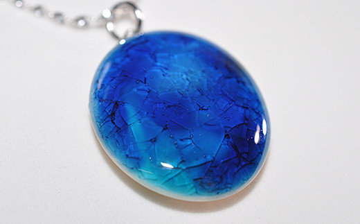 石垣焼 シルバーチェーンネックレス  沖縄県石垣市 贈呈用 プレゼント アクセサリー 送料無料 Y-014