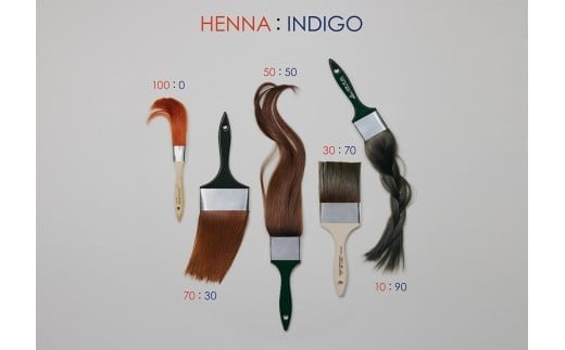 ｢石垣島産ヘナ・インディゴ使用｣ uka Queen of Ishigaki BlendⅠ | KU-2_B1 ヘナ50％ インディゴ50% ヘナ 50% / インディゴ50%