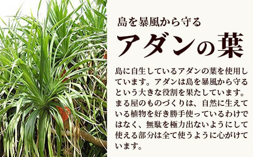 アダン マース袋2個セット【沖縄県 石垣 塩 お守り 魔除け アダン 葉っぱ 袋 マース】 HM-6