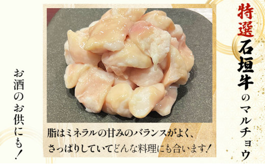 【2025年11月以降順次発送】特選石垣牛の牛スジとマルチョウをご家庭で！！牛スジ500g×2、マルチョウ300ｇ×2の大容量セット | 沖縄 石垣 牛スジ マルチョウ ホルモン 牛 肉 特選 黒毛 和牛 贅沢 | IM-24 牛スジとマルチョウ大容量セット