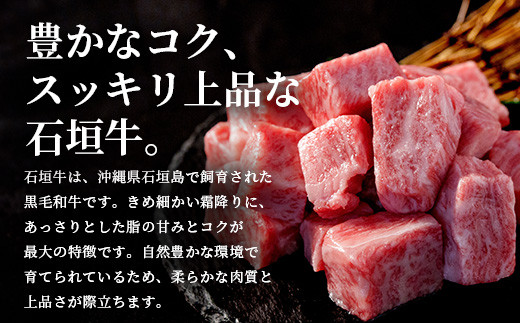 石垣牛・サイコロステーキ 約200g 冷凍便 | 沖縄県 石垣市 牛肉 お肉 ステーキ 石垣牛ステーキ SI-82