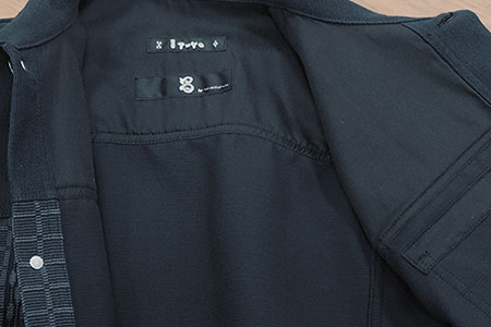 みんさー織 総手織りブルゾン（楕円ヒチガーラ  ブラック）Lサイズ AZ-57-1