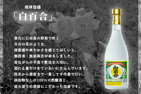 IK-10 池原酒造 白百合 720ml 30度 12本セット