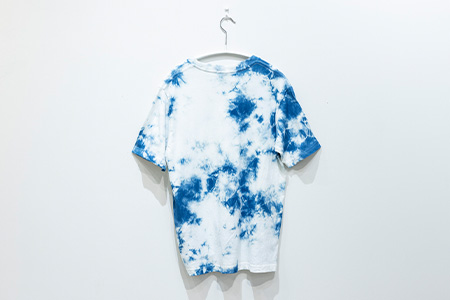 【石垣島の藍染工房】Tシャツ【カラー:マダラ】【サイズ:Lサイズ】KB-157-1
