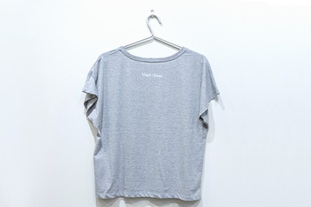 【レディース】オリジナルTシャツ 水牛&サギ レディースTシャツ【カラー:グレー】【サイズ:レディース】KB-149