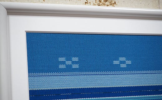 みんさー額装・L（ニライカナイ） AZ-34-2