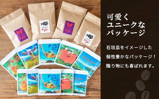 【6ヶ月定期便】石垣島産コーヒー豆MIXブレンド ドリップパック10個と焙煎豆100g×4袋セット | 沖縄県石垣市 沖縄 沖縄県 琉球 八重山 八重山諸島 石垣 石垣島 定期便 送料無料 コーヒー チャンプルー コロンビア ブラジル 豆 コーヒー豆 ドリップ 農産物 高級コーヒー IW-5
