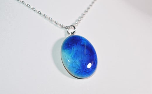 石垣焼 シルバーチェーンネックレス  沖縄県石垣市 贈呈用 プレゼント アクセサリー 送料無料 Y-014