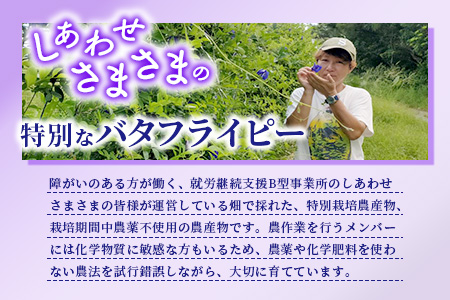 希少！採れたて新鮮！八重咲バタフライピーの生花（食用花、生ハーブ）特別栽培、栽培期間中農薬不使用 ３月～順次発送 OI-8