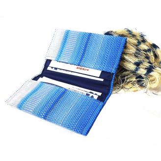 手織みんさマウスパッド（海）・名刺入れ（海）セット AI-32-1