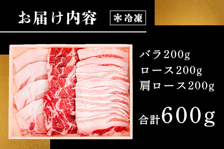 石垣島産 やえやまファームのアグ―豚（南ぬ豚）焼肉セット600g E-23