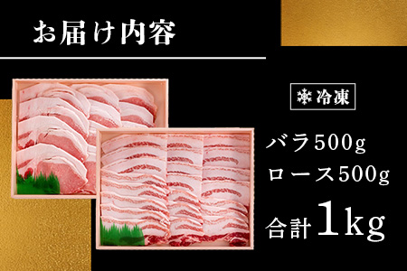 石垣島産 やえやまファームのアグ―豚（南ぬ豚）焼肉セット1kg E-24