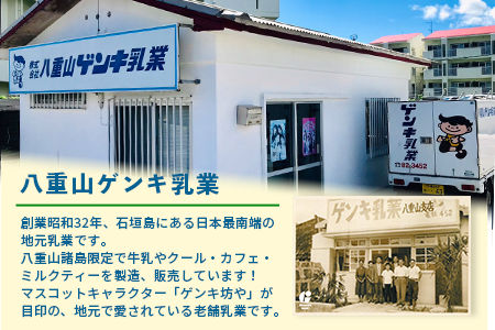 【ふるさと納税限定】ゲンキカフェバリューセット【八重山ゲンキ乳業】【日本最南端の乳業】【伊盛牧場産 生乳100％使用】GN-005