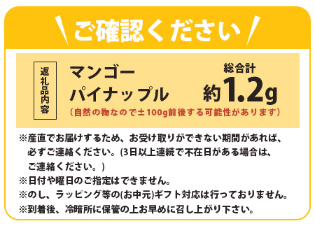 《2026年6月中旬以降発送》島の美味しいを詰め込んだ、パイン＆マンゴーのよくばりセット！【 沖縄県 石垣市 石垣島 完熟 パイン パイナップル スナック マンゴー セット 詰め合わせ 産地直送 】TF-24_R8