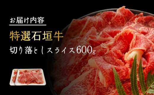 【2026年2月以降順次発送】希少な特選石垣牛をご家庭で！！切り落としスライス300g×2パック | 沖縄 石垣 特選 牛 切り落とし スライス 食べ比べ しゃぶしゃぶ すき焼き | IM-35 300g×2パック(600g)