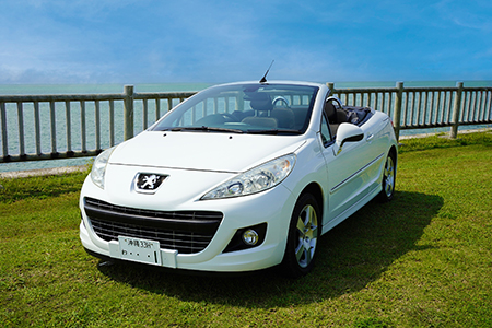 【オープンカーで満喫】レンタカー1日利用券 PEUGEOT 207CC《Supremeレンタカー》FG-1-1